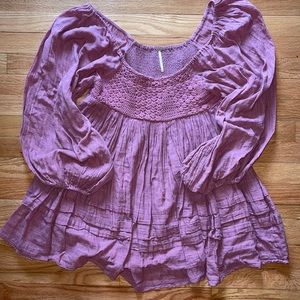 Free People Ari Long Sleeve Mini Dress